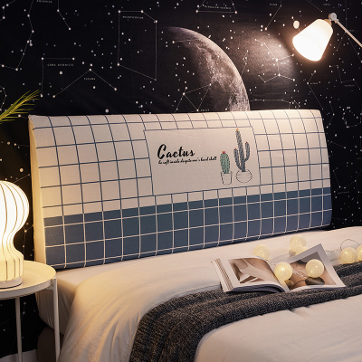 北欧风床头罩套床头套全包软包防尘罩保护套1.8米床头1.5弹力布套 午后 长200cm高50到65厘米之间适用