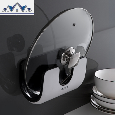 锅盖架壁挂免打孔厨房家用多功能坐式放锅盖的架子墙上置物收纳架 三维工匠