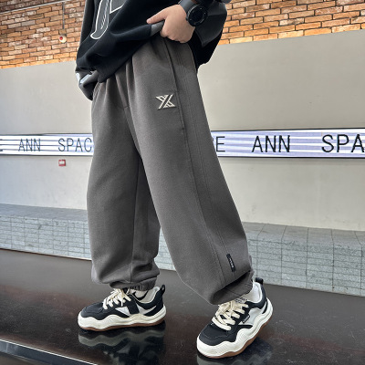 儿童装男童秋装裤子新款男孩中大童长裤春秋款秋季卫裤运动潮