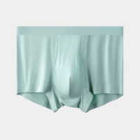 男士内裤大码无痕男生平角裤头工厂贴牌定制桑蚕丝内裤男夏
