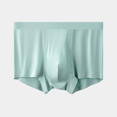男士内裤大码无痕男生平角裤头工厂贴牌定制桑蚕丝内裤男夏