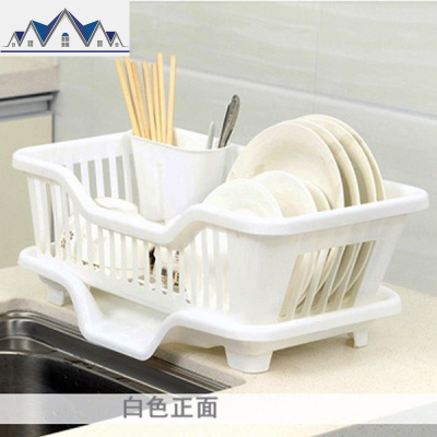 厨房放碗架塑料用品家用大全沥水滴水碗碟架碗筷置物收纳盒沥水篮 三维工匠收纳层架