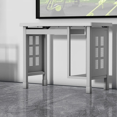 质凡单人钢质电脑桌办公学习桌培训桌 100*50*78cm/张 含安装