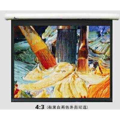 全新JK经科I200系列4:3 100寸白塑高清手动幕