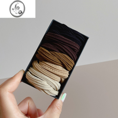 JiMi发圈简约头绳高弹力耐用皮筋女扎头成人橡皮圈头发发绳橡皮筋发饰