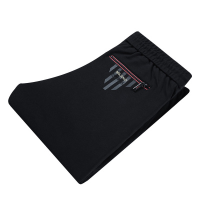 秋冬休闲裤男韩版修身男长裤弹力直筒中腰运动裤青年潮流男裤