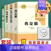 全套4本]我是猫+格列佛+契诃夫+围城 [正版]九年级下册必读名著儒林外史简爱原著格列佛游记契诃夫短篇小说选围城我是猫初