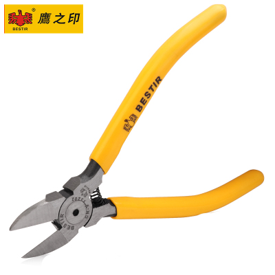 鹰之印 水口钳6寸塑料水口剪钳5寸电工斜口钳电子钳偏口剪线钳