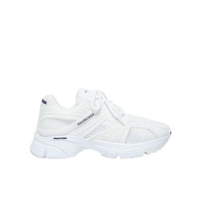 巴黎世家(Balenciaga)女款系带休闲运动鞋白色圆头透气舒适跑步鞋