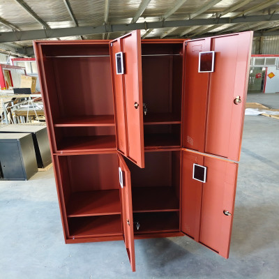 鑫欣韵 钢制木纹转印四门衣柜 加厚钢板 2000*1000*600mm 组