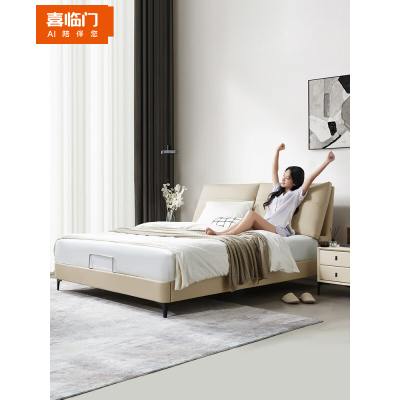 喜临门 -云图s 真皮大双人床主卧现代简约轻奢婚床 云图s[床架]