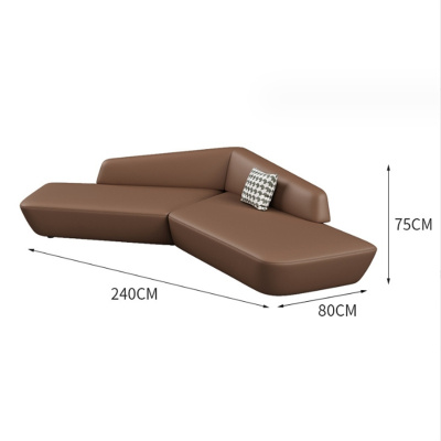 白寅 BY-KFSSF-005 240厘米长沙发 咖啡色(单位:张)