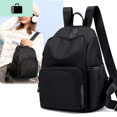 牛津布双肩包女2020新款潮韩版书包百搭时尚帆布女包包防水小背包NEW LAKE