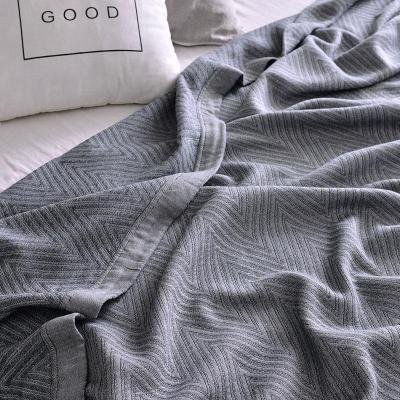 家柏饰(CORATED)夏季大人全棉纱布盖被四层毛巾被子毯子夏天双人空调薄款午睡单人