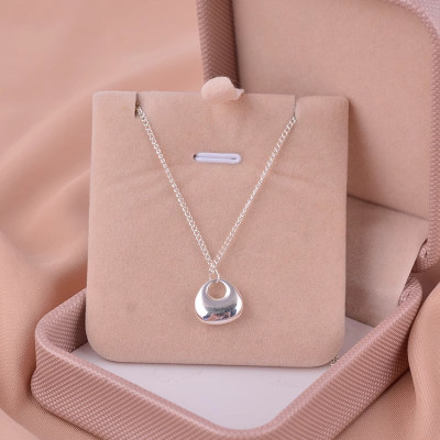 s999足银国风小胖福项链女简约气质新中式日常通勤小巧吊坠锁骨链送女朋友老婆情人节七夕生日礼物
