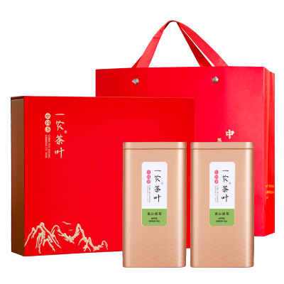 一农茶叶礼盒雨前特级高山绿茶400g礼盒装 早春绿茶茶叶 鲜嫩采摘 中国红送礼佳选