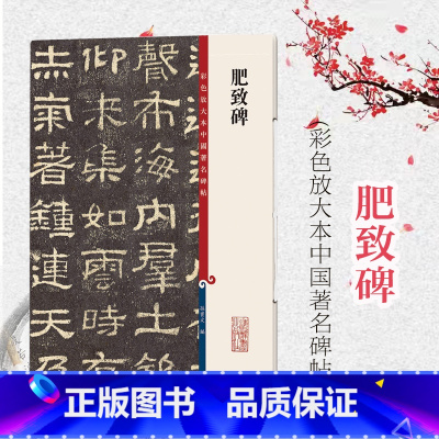 [正版] 肥致碑 彩色放大本中国碑帖 繁体旁注 孙宝文 隶书毛笔字帖书法成人学生临摹帖古帖墨迹拓本鉴赏书籍 上海辞书