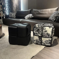 [中古魔方凳]中古风简约墩子从林法式廊道换鞋凳客厅矮凳