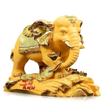 家柏饰(CORATED)大象摆件一对象乔迁新居礼品客厅电视柜酒柜装饰工艺品