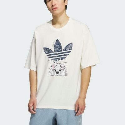 ADIDAS阿迪达斯三叶草短袖T恤运动休闲针织圆领男装KG6683 C