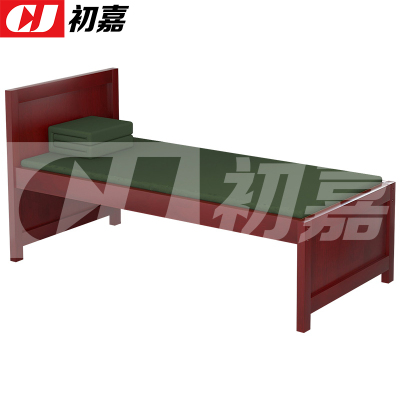 初嘉(CJ)单人床单层床木质公寓宿舍床营区家具单人床 E款