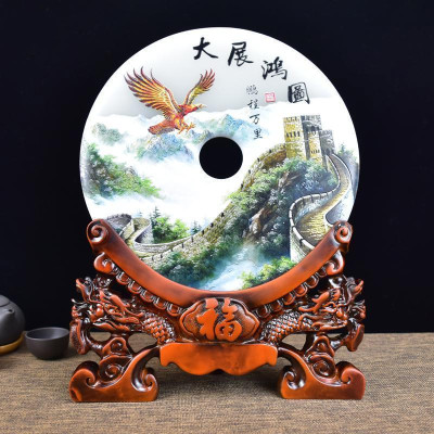 美帮汇玉石平安扣摆件结婚生日退休同学聚会纪念乔迁新居礼品家居装饰品