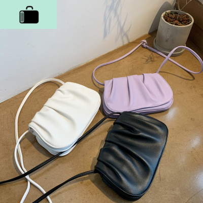 马鞍包女云朵包百搭斜挎简约仙女褶皱2020新款小包包潮NEW LAKE女斜挎包