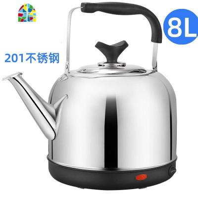 封后304不锈钢电热水壶全自动烧水壶大容量家用插电开水壶4L5L6L7L8升 F 检测不是304不锈钢假一赔偿10 5L