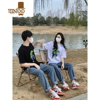 YANXU情侣直筒牛仔裤男女水洗修身显瘦网红百搭舒适休闲坠感慵懒阔腿裤