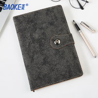 宝克(baoke)NB1425商务加厚皮面笔记本25K磁性搭扣记事本 120页/本