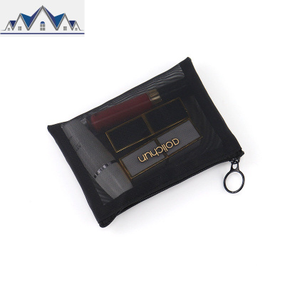 新款化妆包简约in网红随身小号大容量透明收纳洗漱网纱旅行便携袋 三维工匠收纳包