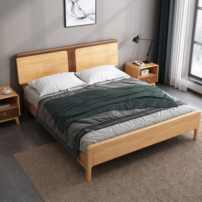 臻远 ZY-SMC-16 现代简约实木床双人床 1.8米简约床