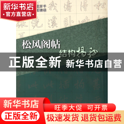 正版 宋黄庭坚松风阁帖结构揭秘 俞天祥 江苏美术 9787534433528
