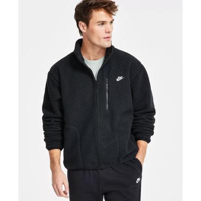耐克(NIKE)男运动夹克保暖抓绒外套拉链胸袋侧袋时尚休闲耐穿