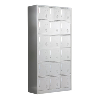 乙壬不锈钢更衣柜员工衣柜储物柜更衣室储物柜304十八门储物柜