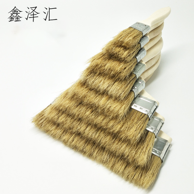 油漆刷子猪鬃毛刷烧烤软毛清洁家用胶水小毛刷加长加厚工业用 5寸