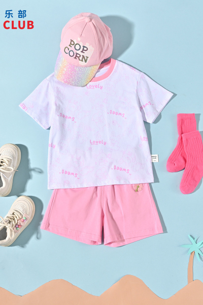 [1件3折]铅笔俱乐部童装2025夏装新款女童裤子儿童短裤小宝宝五分裤休闲裤