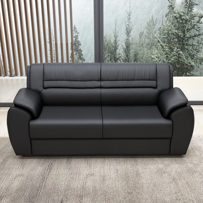 臻远 ZY-SFZH-25 办公沙发茶几组合简约现代接待室会客区轻奢商务沙发 牛皮双人位