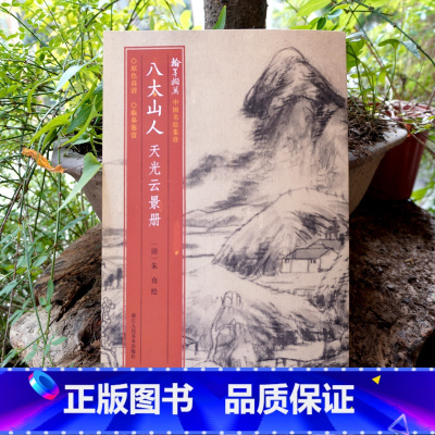 [正版]中国名绘集珍:八大山人天光云景册 清代山水画 原色高清印制细节装裱临摹赏玩皆宜 经折装中国画典范范本绘画作品赏