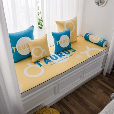 家柏饰(CORATED)北欧高密度乳胶飘窗垫窗台垫定做榻榻米阳台海绵垫沙发毯坐垫 金牛座 10cm飘窗垫