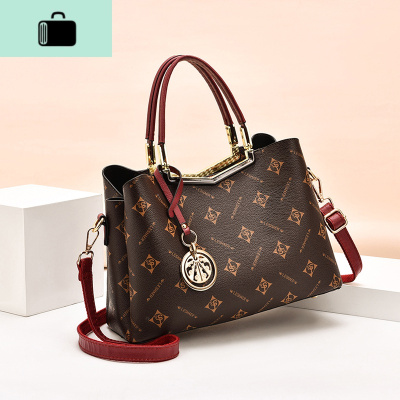 包包女2020新款潮夏时尚大气妈妈包百搭大容量女士单肩斜挎包大包NEW LAKE女士单肩包