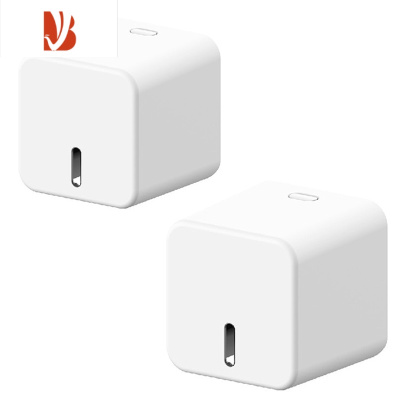 三维工匠简约卫生间纸巾盒壁挂式免打孔创意收纳纸巾架家用厕所抽纸卷纸盒 2个装简约纸巾盒 [共4个安装贴]