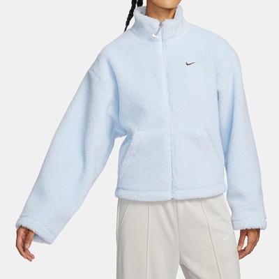 NIKE耐克外套运动休闲保暖抓绒立领女装夹克FV4009-423 D