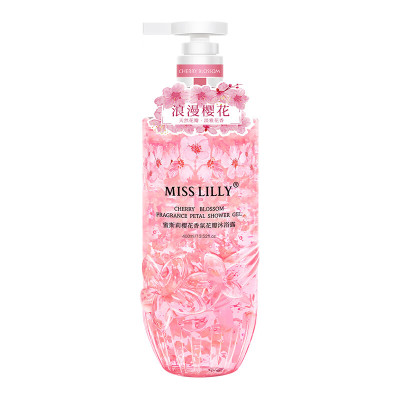 蜜斯莉 樱花香氛花瓣 沐浴露400ml