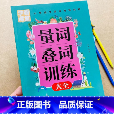 学霸课堂·量词叠词训练大全 小学通用 [正版]量词叠词训练大全词语积累手册句子训练一本通小学语文1-6年级通用注音版四字