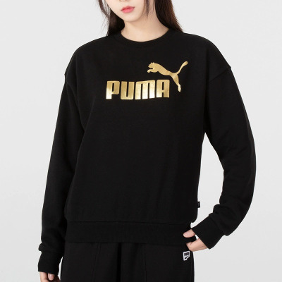 彪马(PUMA)女装新款户外休闲服健身训练运动服潮流时尚卫衣套头衫670945-01 ZP