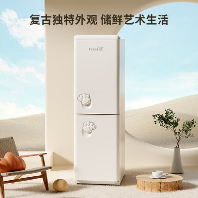 新飞185升冰箱双开门小型冰箱家用租房用小型双门冰箱节能省电冰箱BCD-185K2AT-X185升