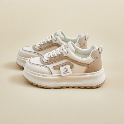 秋季小白鞋新款韩版ins女学生增高厚底运动板鞋休闲鞋女