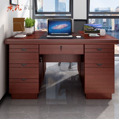 质凡办公桌1.2米带抽屉电脑桌家用单人书桌简约办公桌 1.2米桌