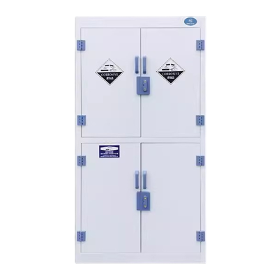 迅迈 四门+上下实药品柜 实验室试剂强酸碱储存柜子防腐蚀双锁器皿柜PP酸碱试剂柜